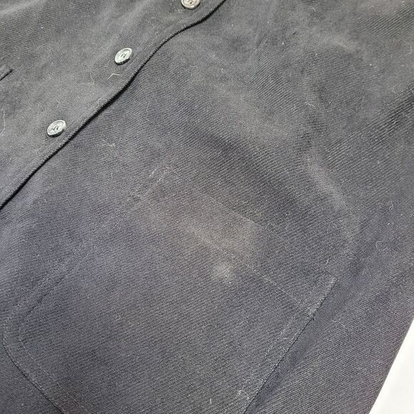 VINTAGE 90s Talbots goth button up‎ pinafore dark academia dress M - Picture 6 of 9